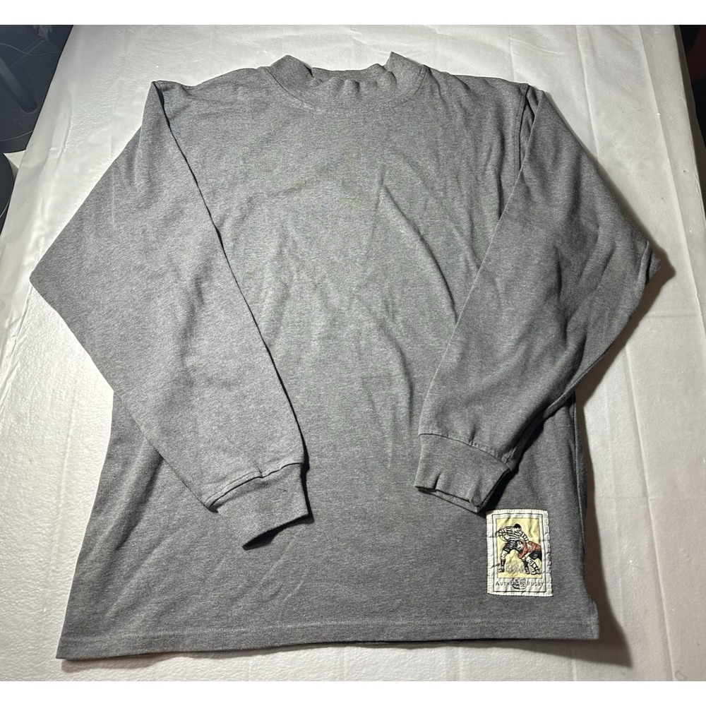 VTG Banana Republic Rugby Shirt Mens Large Gray Authentic Rugby Patch 90s